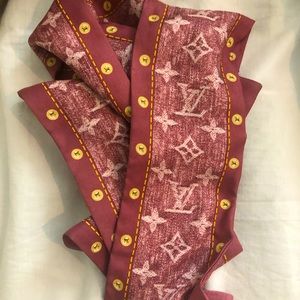Louis Vuitton Silk Monogram Denim Bandeau